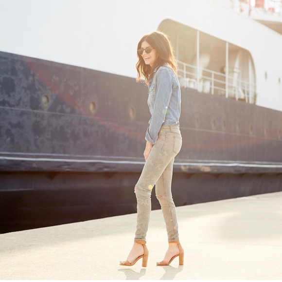 HENRY & BELLE Super Skinny Distressed Combat Print Jean - Picture 3 of 13